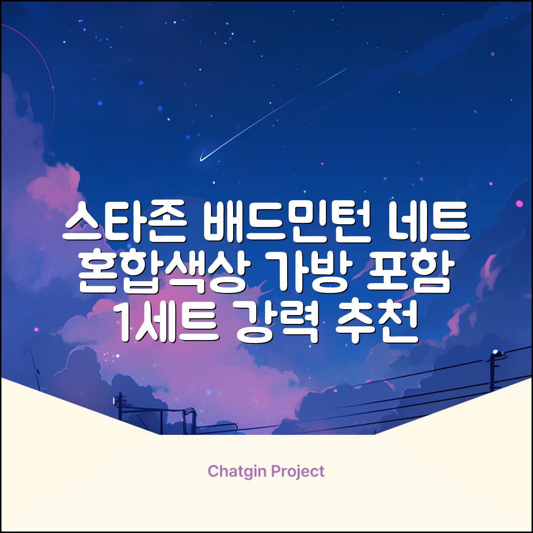 스타존 배드민턴 그물 네트 + 가방, 혼합색상, 1세트 추천 리뷰