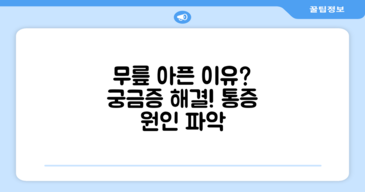 무릎 통증, 왜 생길까요?