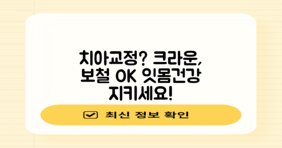 치아교정, 크라운, 보철, 잇몸 건강을 위한 최고의 선택