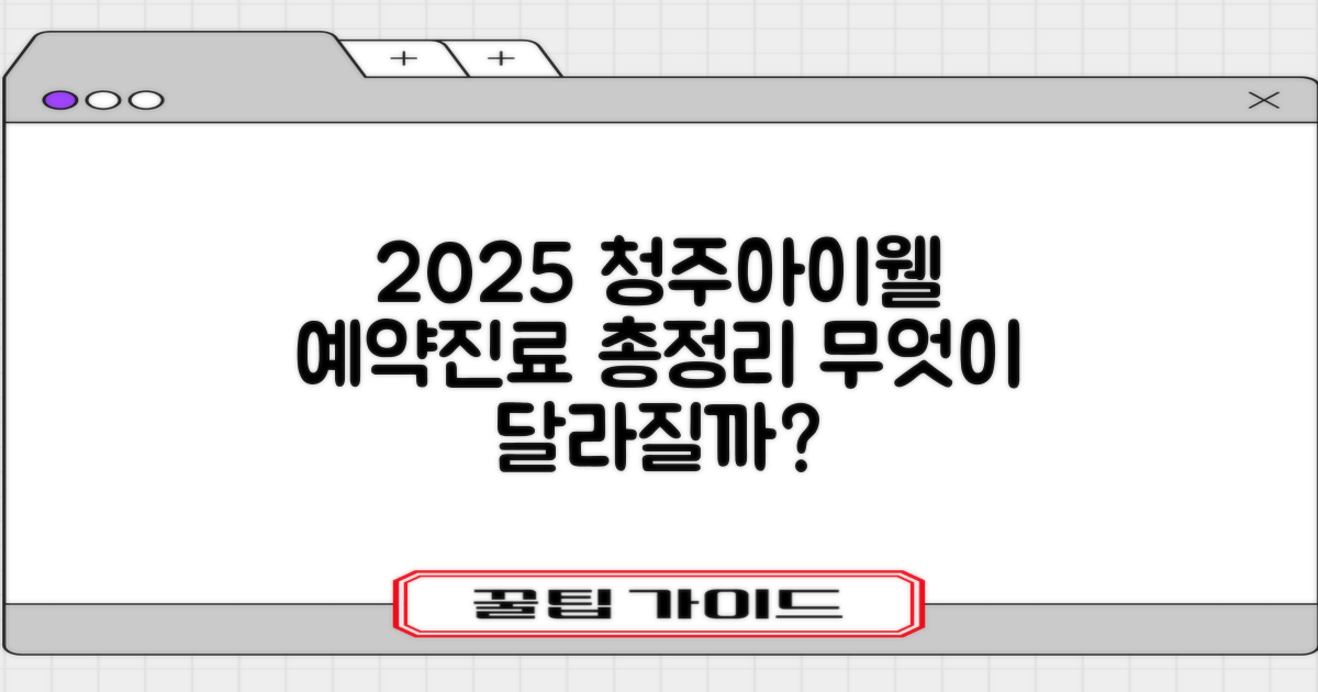 2025년, 청주아이웰어린이병원 이용 가이드: 예약 및 진료, 어떤 점이 달라질까요?