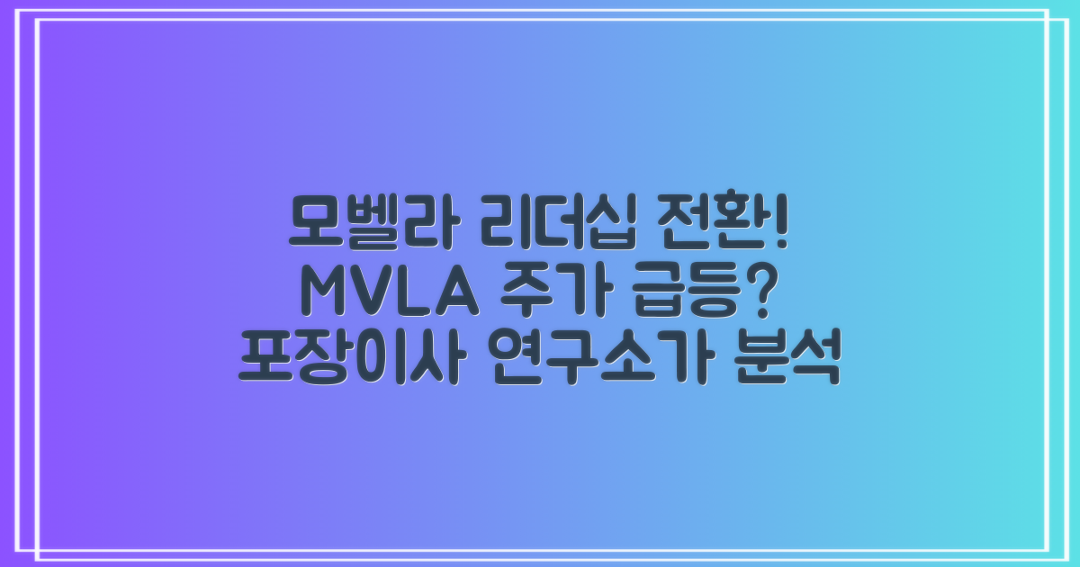 모벨라 홀딩스 리더십 전환 발표와 NASDAQMVLA 주가 전망: 포장이사 연구소, 이것이 중요